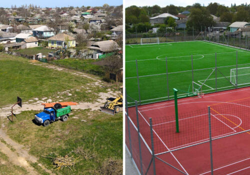 A new sports and recreation ground was built in Dondiusheni town